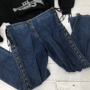 Vintage Mom Leather Jeans